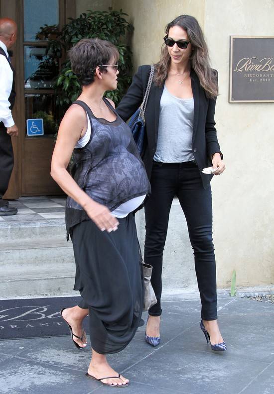 Halle Berry na dzień przed porodem