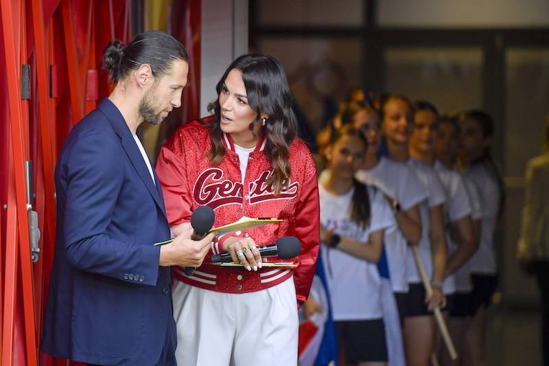 Gwiazdy na meczu reprezentacji Polski i Francji. Paulina Krupińska, Blanka Stajkow, Mata, Quebo…