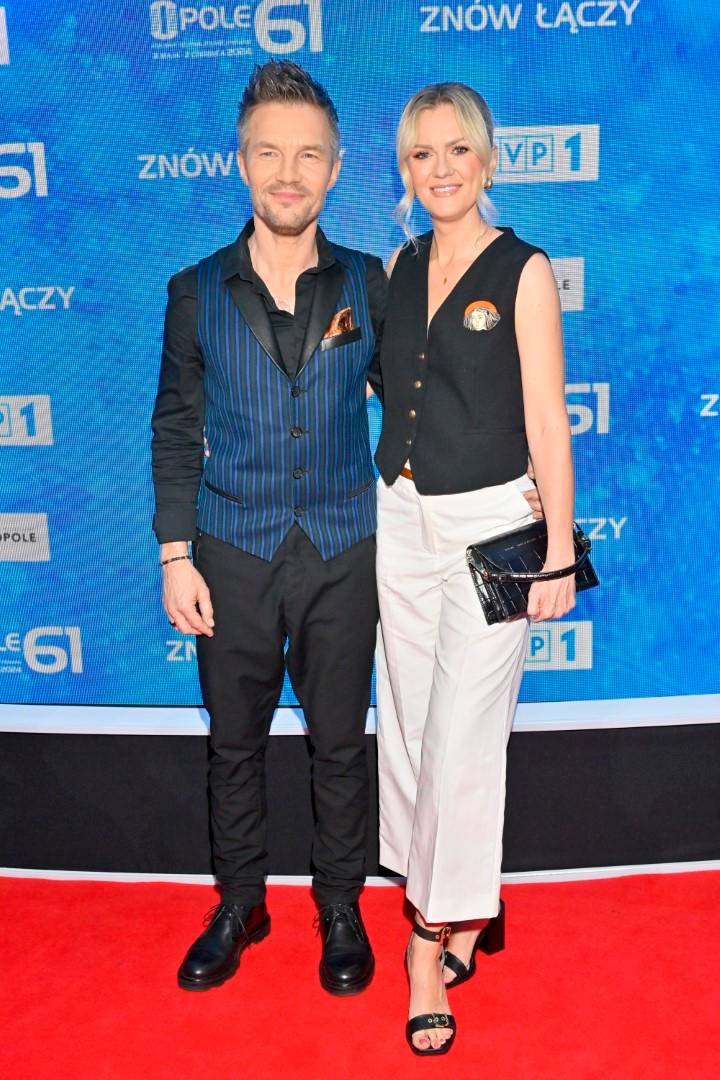 Opole 2024 konferencja TVP: Dawno niewidziana Tatiana Okupnik, Kasia Wilk, Krzysztof Skiba, Anna Karwan