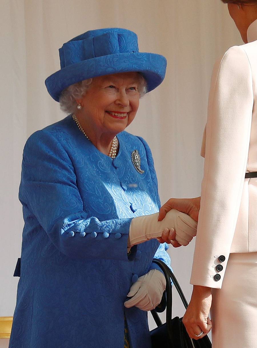 Donald Trump z żoną z wizytą u królowej Elżbiety