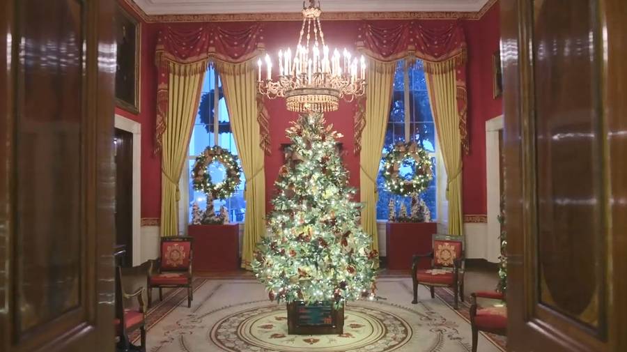 OMG! Tak Melania Trump udekorowała na święta Biały Dom. Jeszcze nigdy nie było takiego efektu