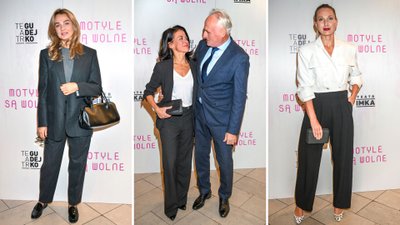 Premiera spektaklu “Motyle są wolne”. Krzesimir Dębski z nową partnerką, stylowa Małgorzata Socha…