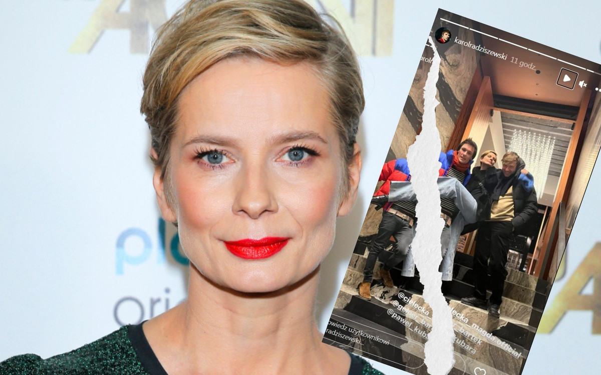 Magdalena Cielecka świętuje urodziny w towarzystwie Bartosza Gelnera