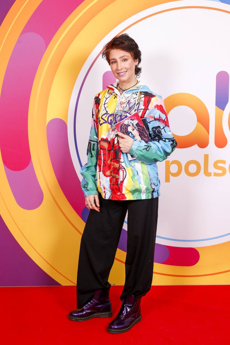 Laurą Samojłowicz w ,,Halo tu Polsat"