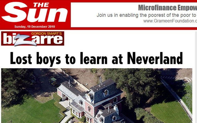 Neverland Michaela Jacksona zostanie przerobiony na szkołę?