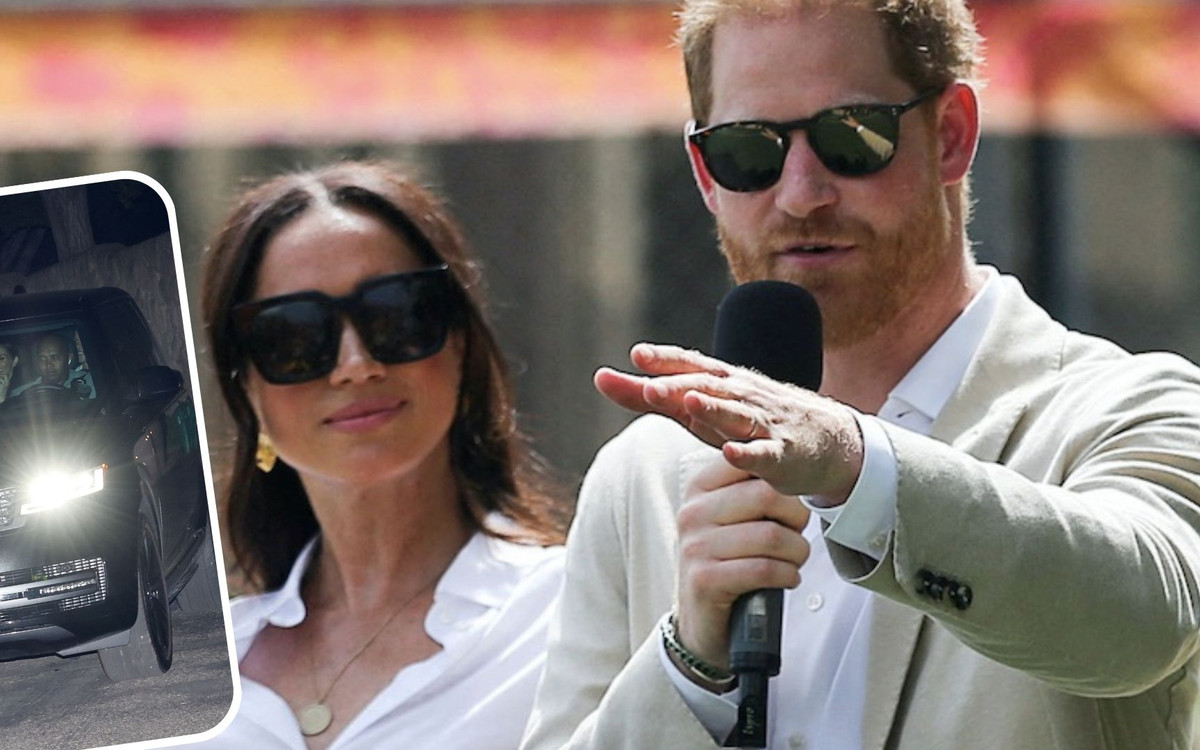 Harry i Meghan wychodzą z hucznych urodzin przyjaciela. Było to gwiazdorskie przyjęcie