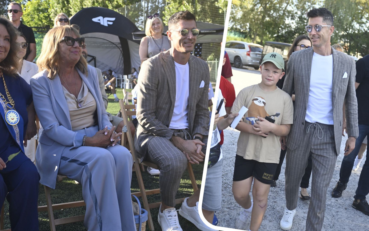 Lewandowski odbiera z mamą Order Uśmiechu. Pojawił się także stylowy Michał Probierz