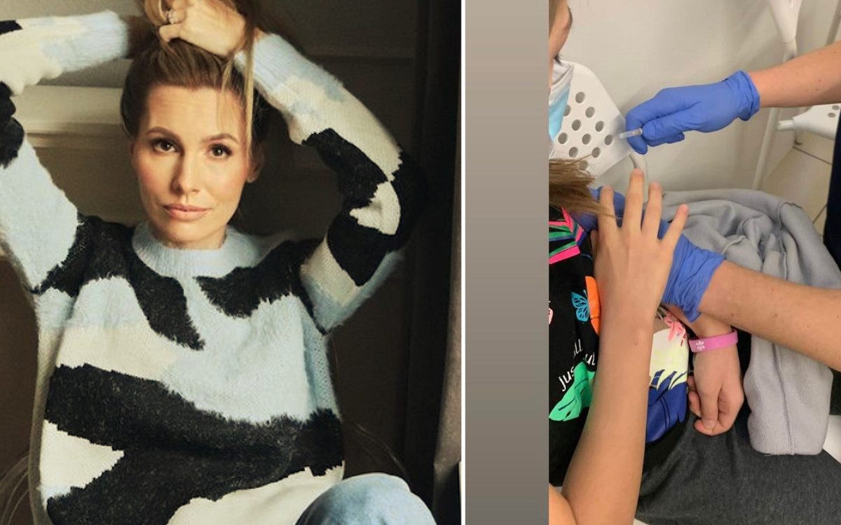 Agnieszka Hyży zaszczepiła 8-letnią córkę na COVID-19. Antyszczepionkowcy ją atakują