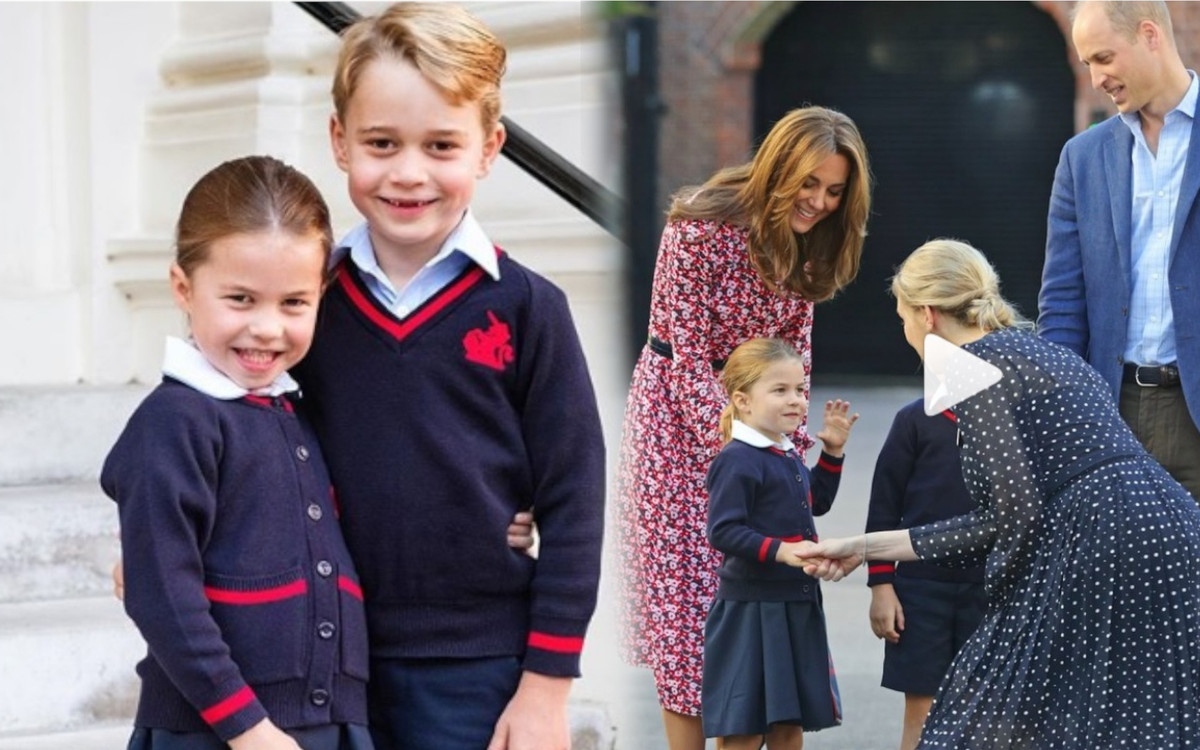 Wiemy, o czym William i Kate rozmawiali z NAUCZYCIELKĄ przed szkołą (WIDEO)