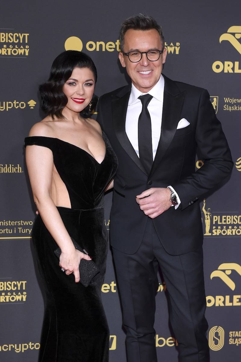 Cichopek towarzyszy Kurzajewskiemu na Gali Mistrzów Sportu. Takiego dekoltu już dawno nie miała