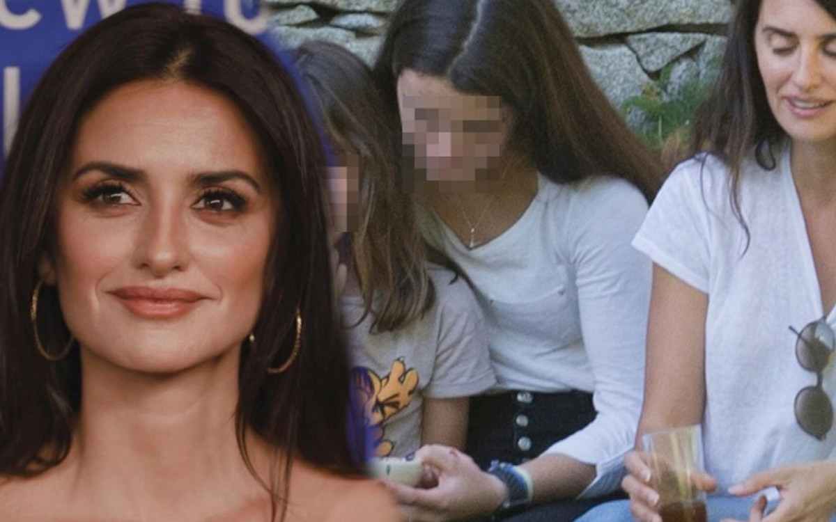 Niezwykle rzadki widok. Penelope Cruz BEZ MAKIJAŻU z dziećmi na obiedzie (ZDJECIA)