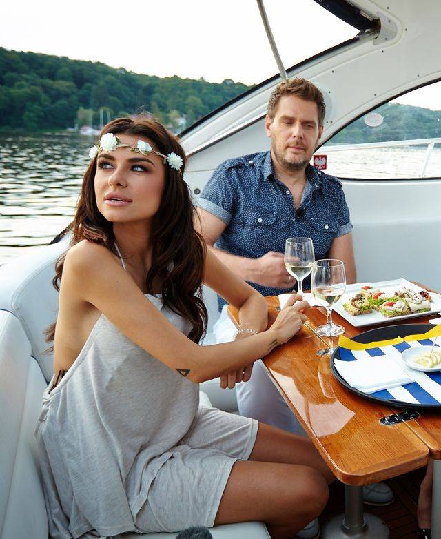 Natalia Siwiec na jachcie z Wojciechem Modestem Amaro