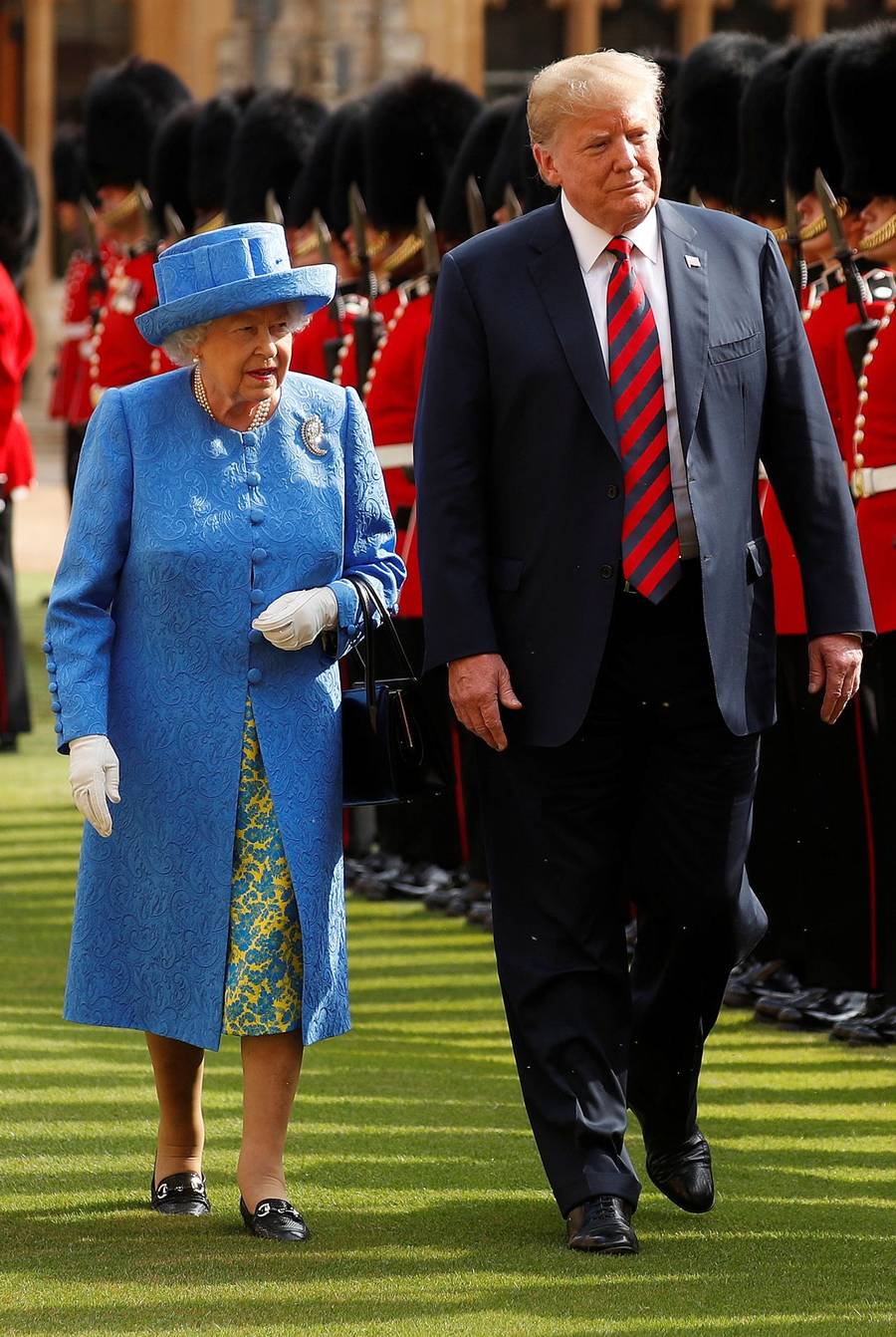 Donald Trump z żoną z wizytą u królowej Elżbiety