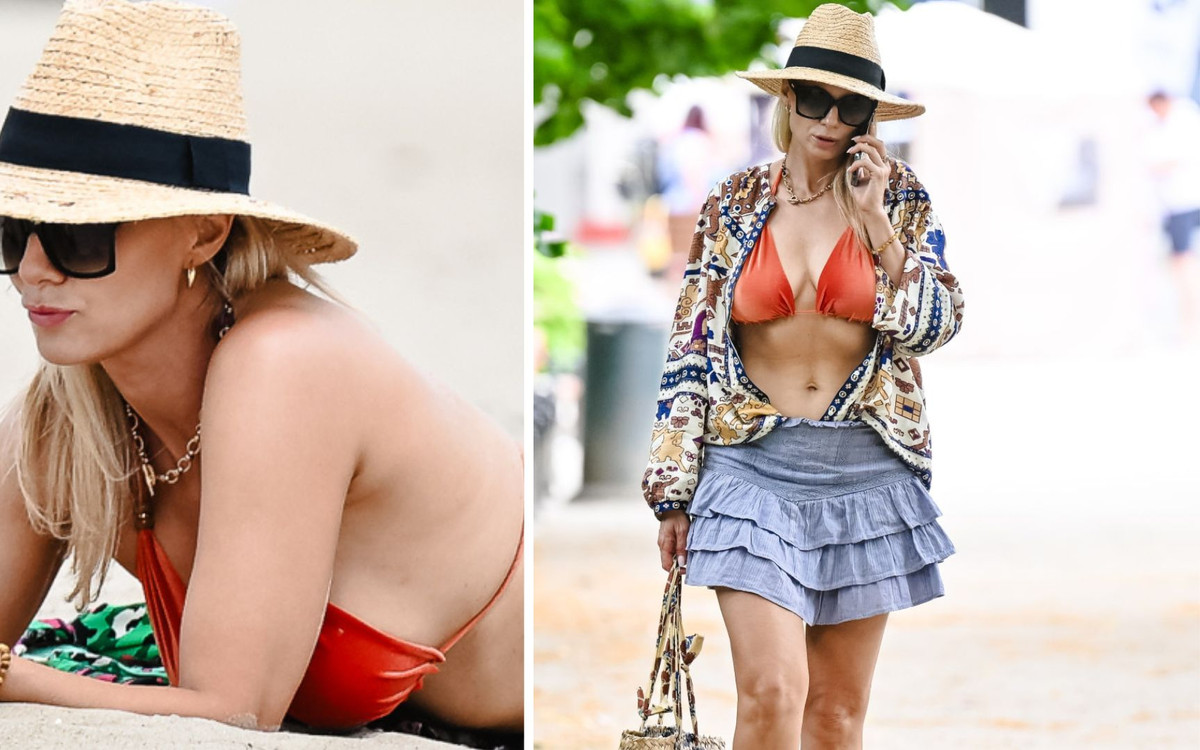 Sylwia Gliwa pręży ciało na plaży w Sopocie! 47-letnia aktorka ma figurę jak nastolatka (FOTO)