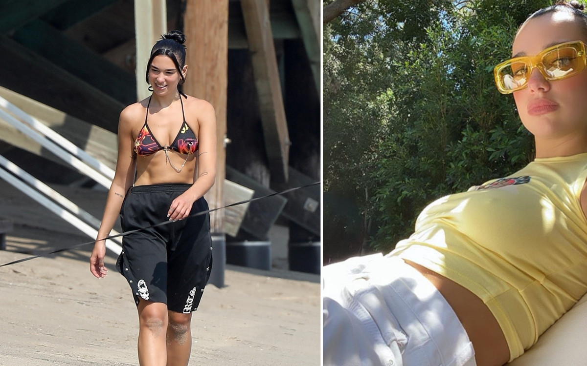 Wysportowana Dua Lipa w bikini. Zobaczcie ten BRZUCH