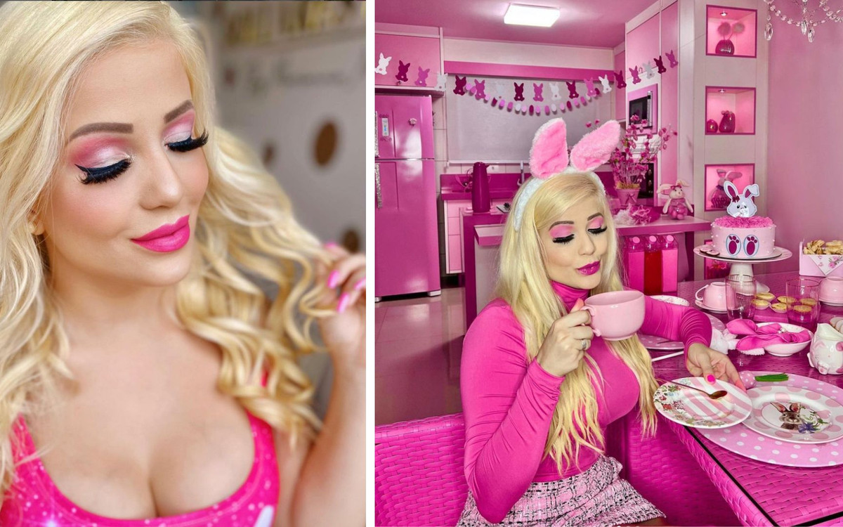 Żyje jak lalka Barbie. Wszystko ma różowe, nawet wodę w basenie