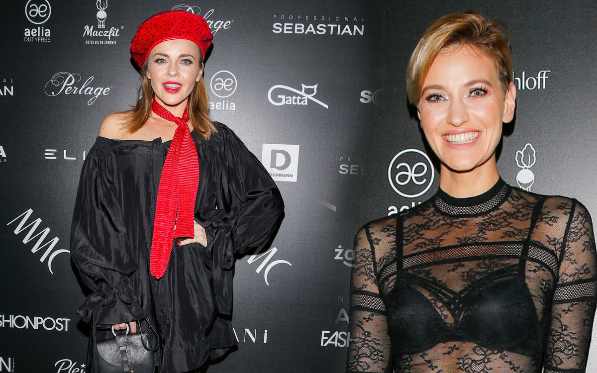 Gwiazdy na pokazie MMC: Drapieżna Lara Gessler i Renata Kaczoruk w przezroczystych bluzkach (FOTO)