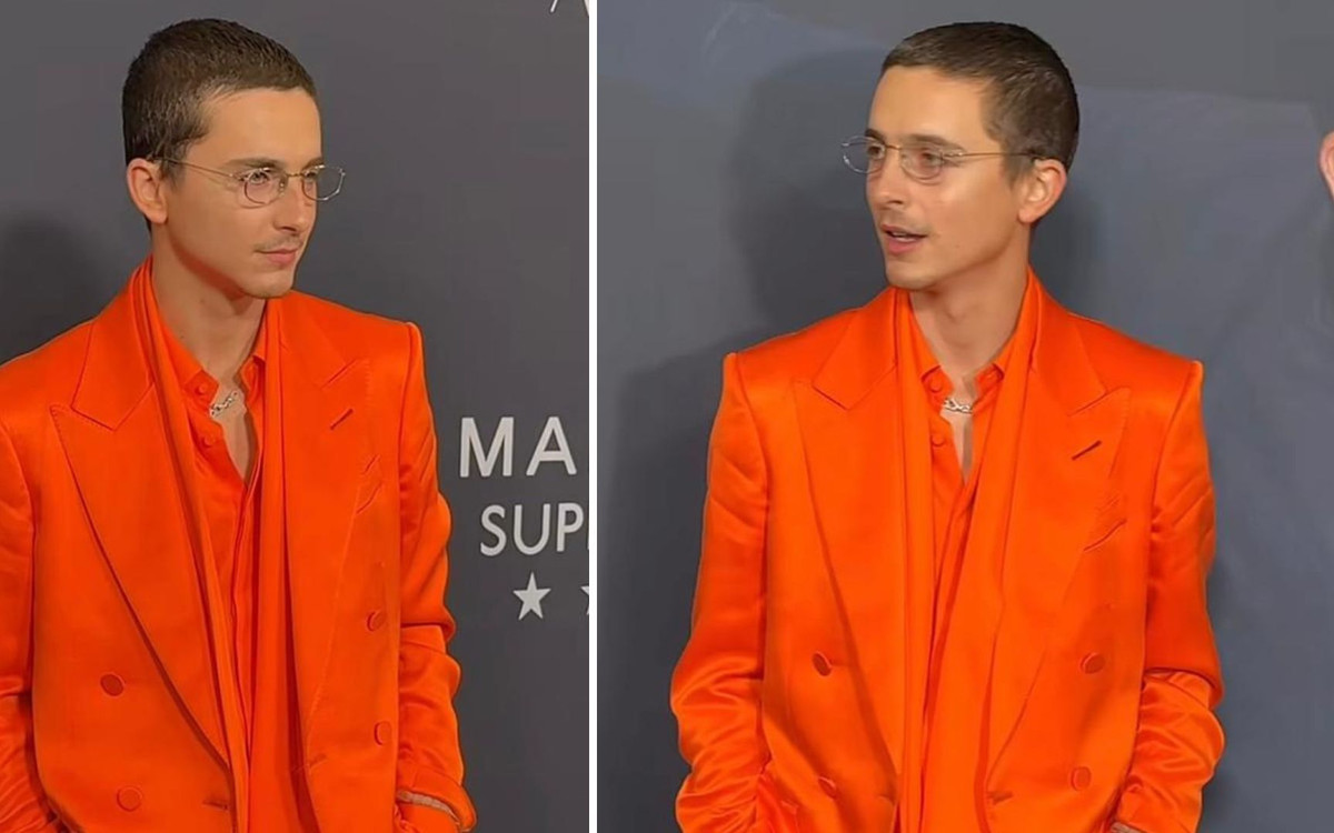 Timothée Chalamet pokazał się z mamą na czerwonym dywanie. Co za podobne stylizacje!