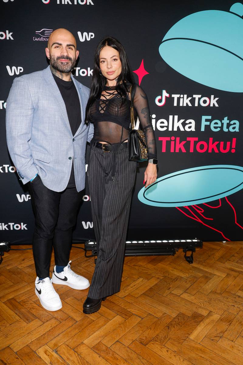 Wielka Feta na TikToku 2023. Honorata Skarbek cała na czerwono, Dominik Dudek z partnerką…