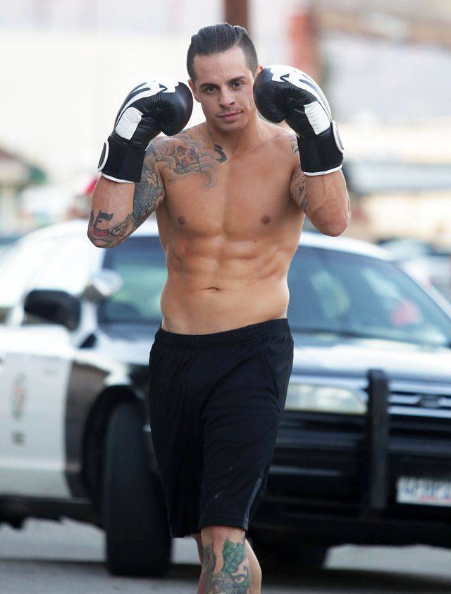 Casper Smart na planie filmu Street