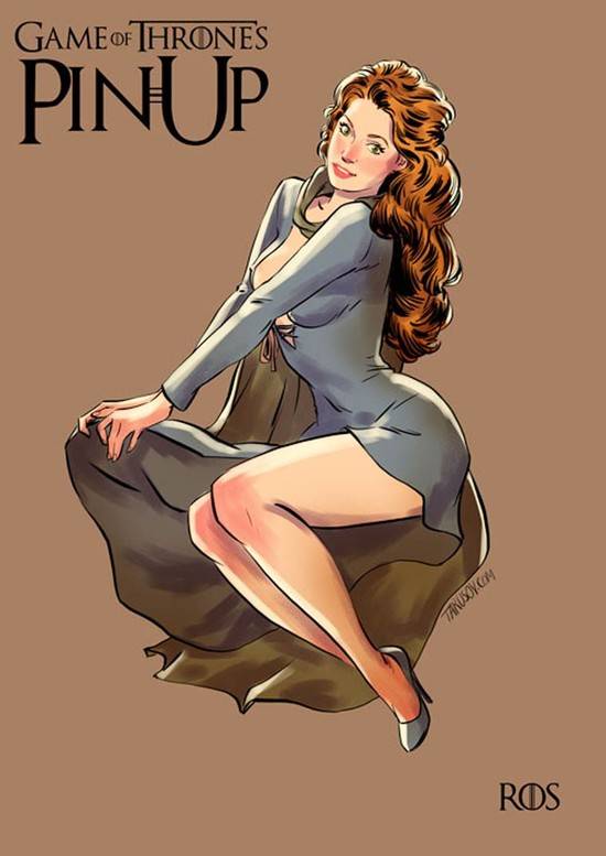 Bohaterki Gry o Tron jako pin-up girls