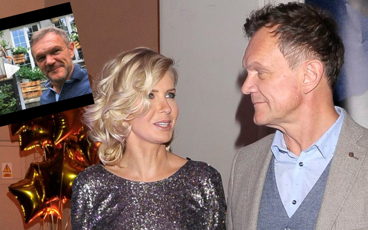 Cezary Pazura ukradkiem nagrał Edytę, jak sadzi kwiaty. Przy okazji pokazał w jakiej mieszka willi (WIDEO)