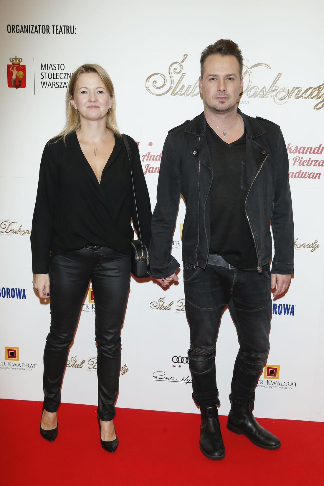 Paweł Małaszyński z żoną