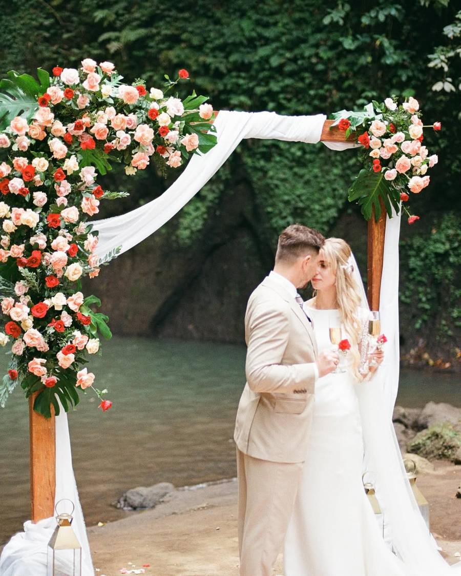 Ślub na Bali, Daniel i Faustyna Martyniuk, fot. Instagram