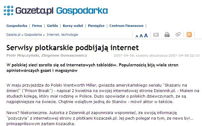 Jesteśmy w Wyborczej :)