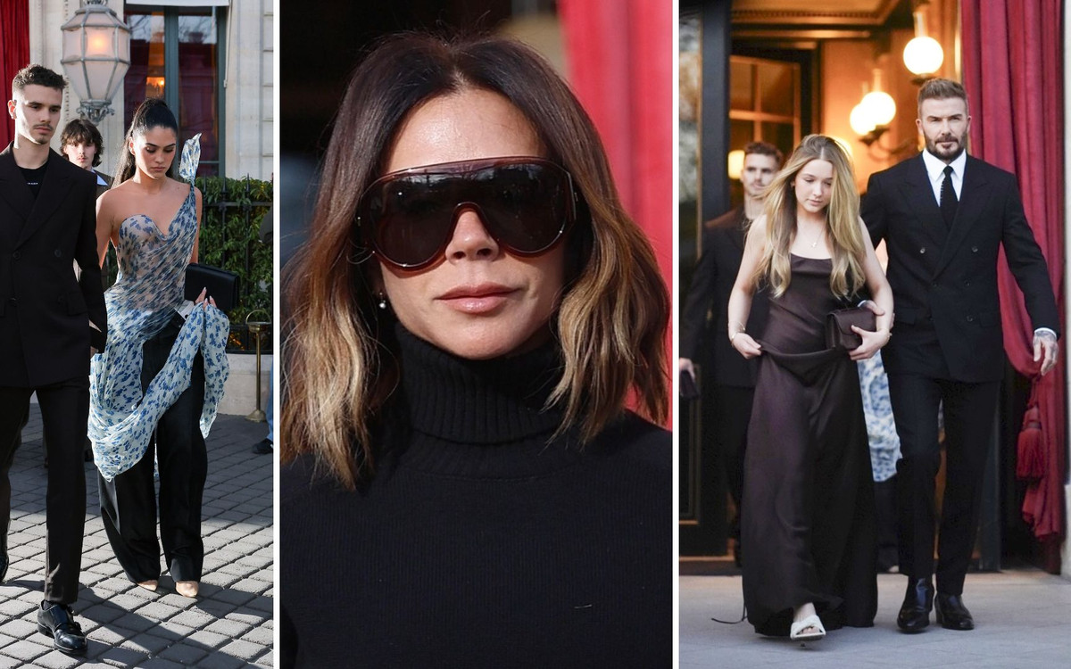 Klan Beckhamów na Paris Fashion Week. Z dumą jak zawsze wspierają Victorię