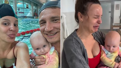 Rzeźniczakowie świętują Dzień Matki na basenie. Paulina nagle zalała się łzami!