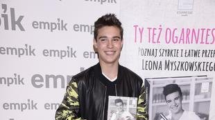 Syn Justyny Steczkowskiej, Leon Myszkowski, promuje swoją książkę