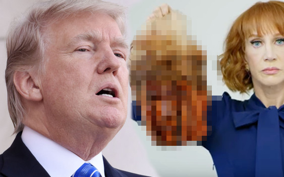 Kathy Griffin OBCIĘŁA głowę Donalda Trumpa?! To ma być sztuka?!