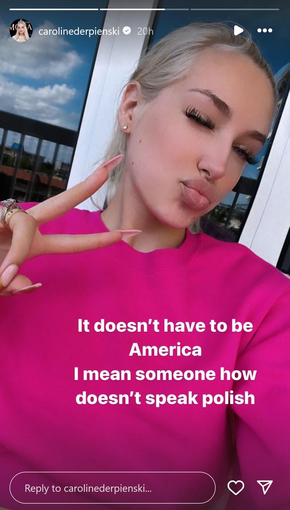 Caroline Derpieński szuka asystenta