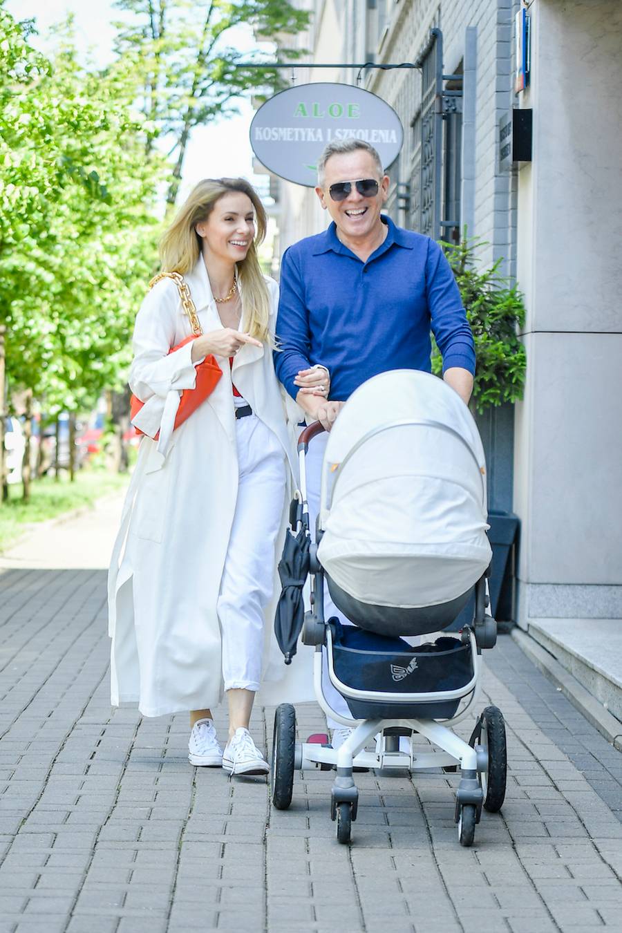 Izabela Janachowska z rodziną