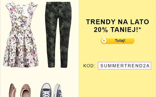 20% rabatu na uzupełnienie letniej garderoby z Zalando!