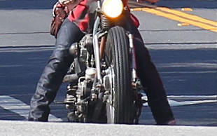 David Beckham na motocyklu (FOTO)