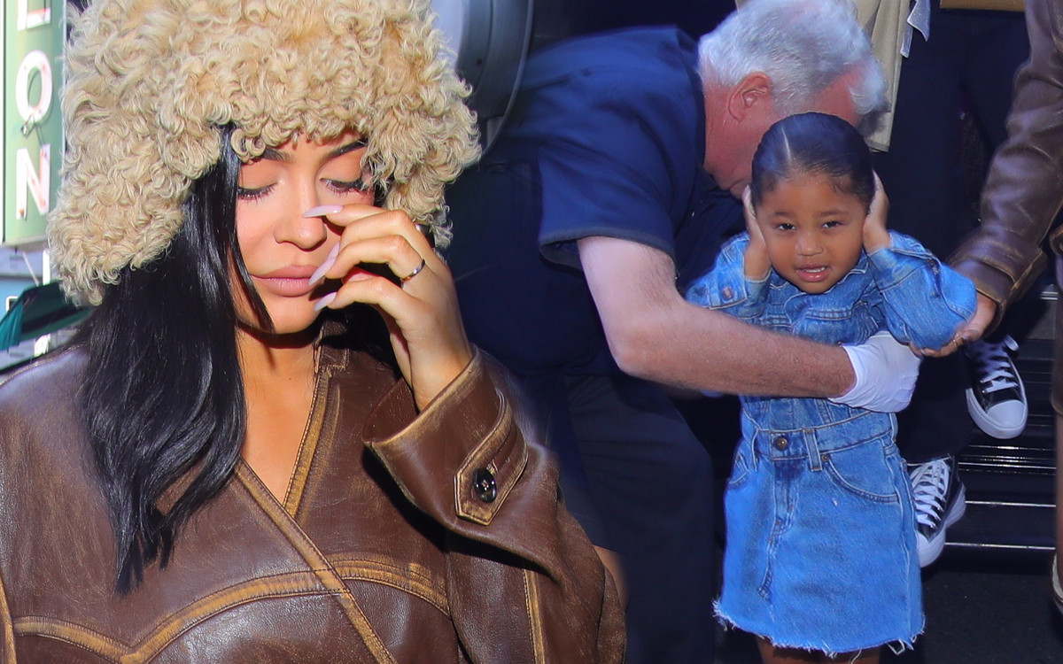 Ciężarna Kylie Jenner z córeczką Stormi – dziewczynka zaczęła krzyczeć i płakać (ZDJĘCIA)