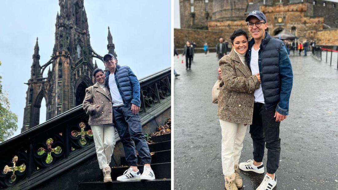 Katarzyna Cichopek na wycieczce w Edynburgu