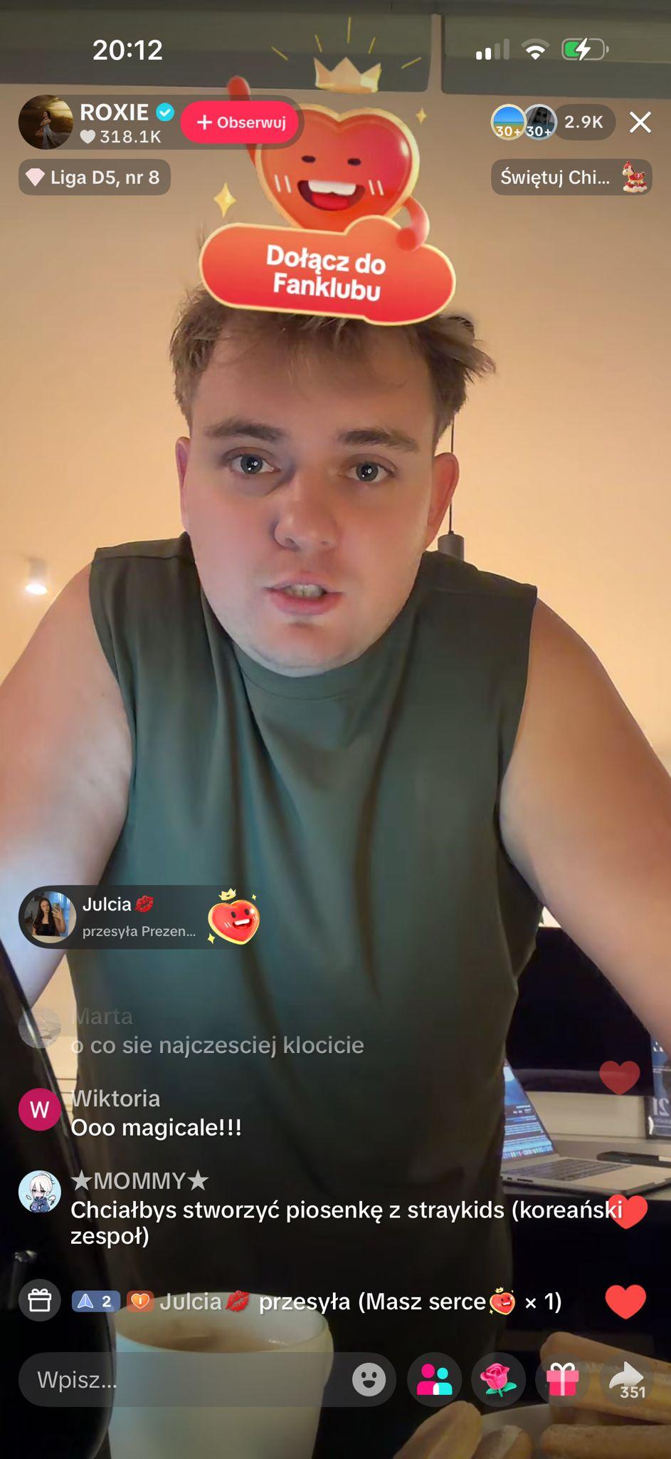 Kevin Mglej, Roxie Węgiel, fot. TikTok.