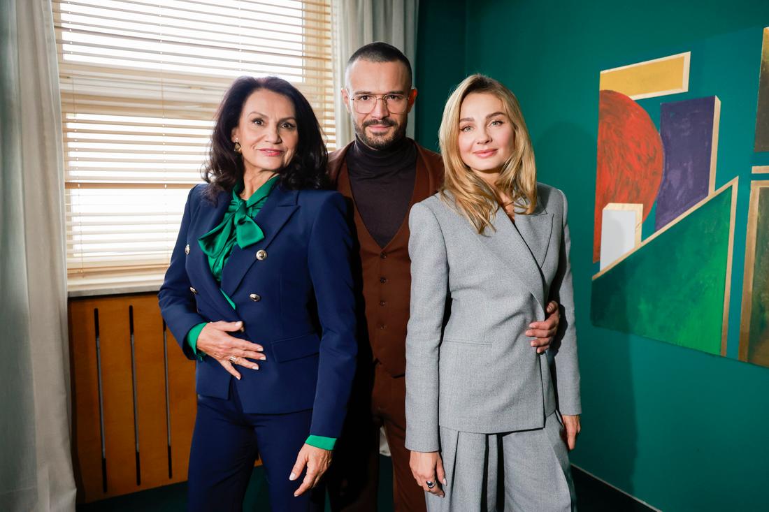 Małgorzata Pieczyńska, Mikołaj Krawczyk, Małgorzata Socha, fot. AKPA
