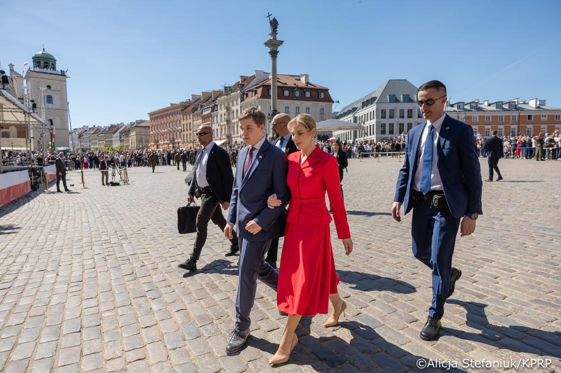 Marta Nawrocka na obchodach Dnia Flagi, fot. Instagram