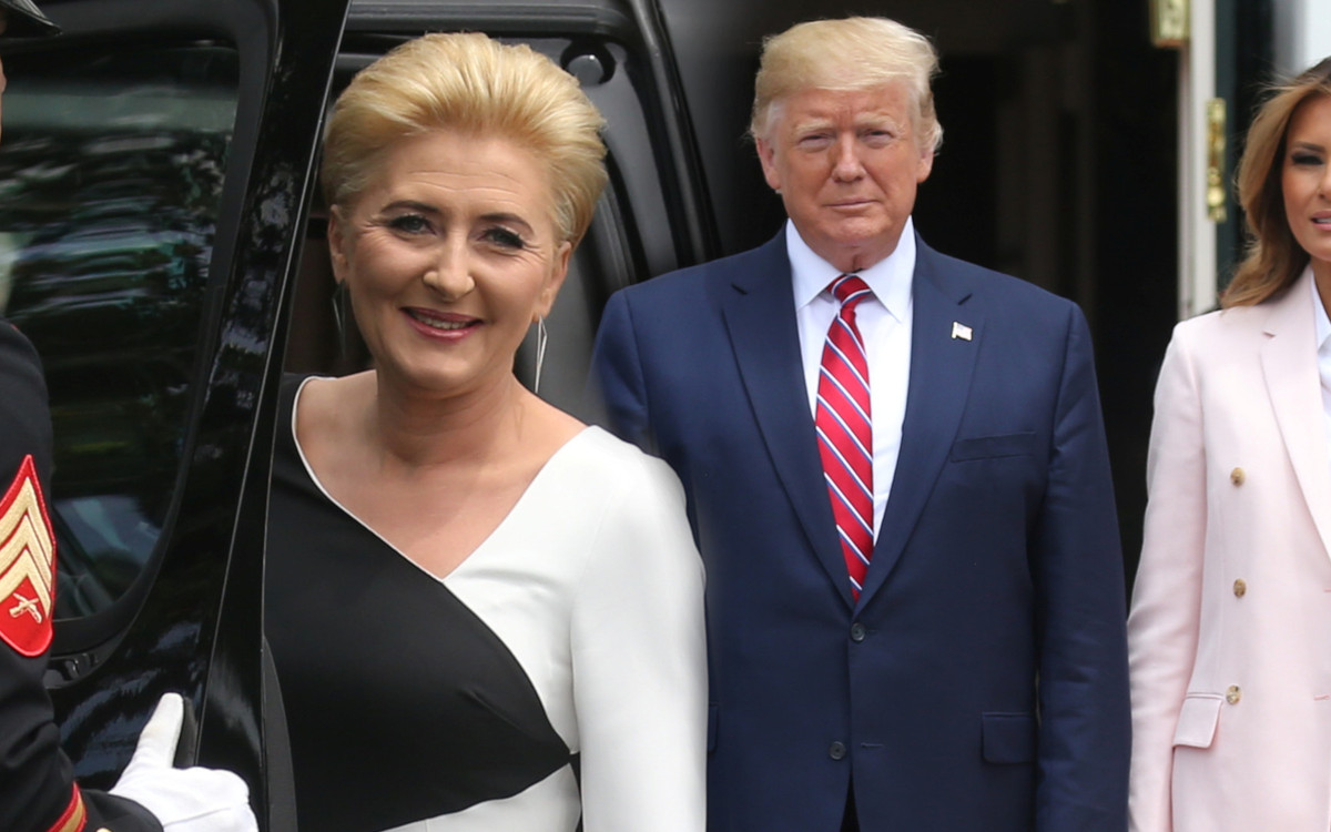 Agata Duda pokazała KLASĘ na oficjalnej wizycie w Białym Domu – jej kreacja jest lepsza niż Melanii Trump (ZDJĘCIA)