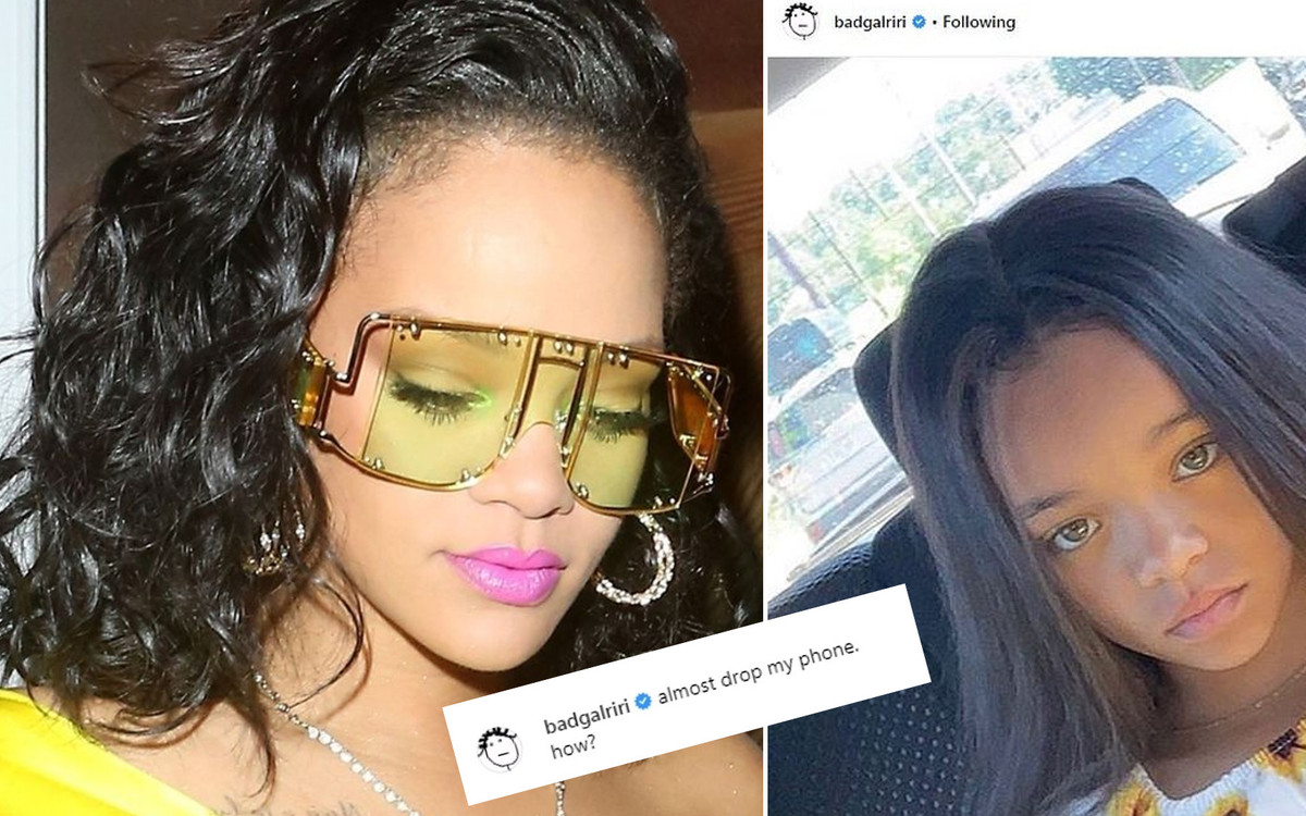 Rihanna: Prawie upuściłam telefon! Gwiazda znalazła swoją małą SOBOWTÓRKĘ