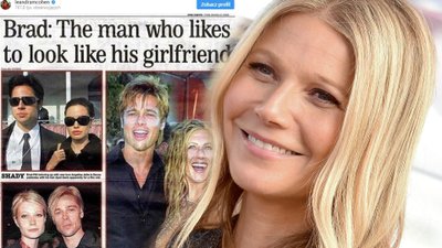 Gwyneth Paltrow żartuje ze starych zdjęć: Brad Pitt wyglądał jak jego partnerki