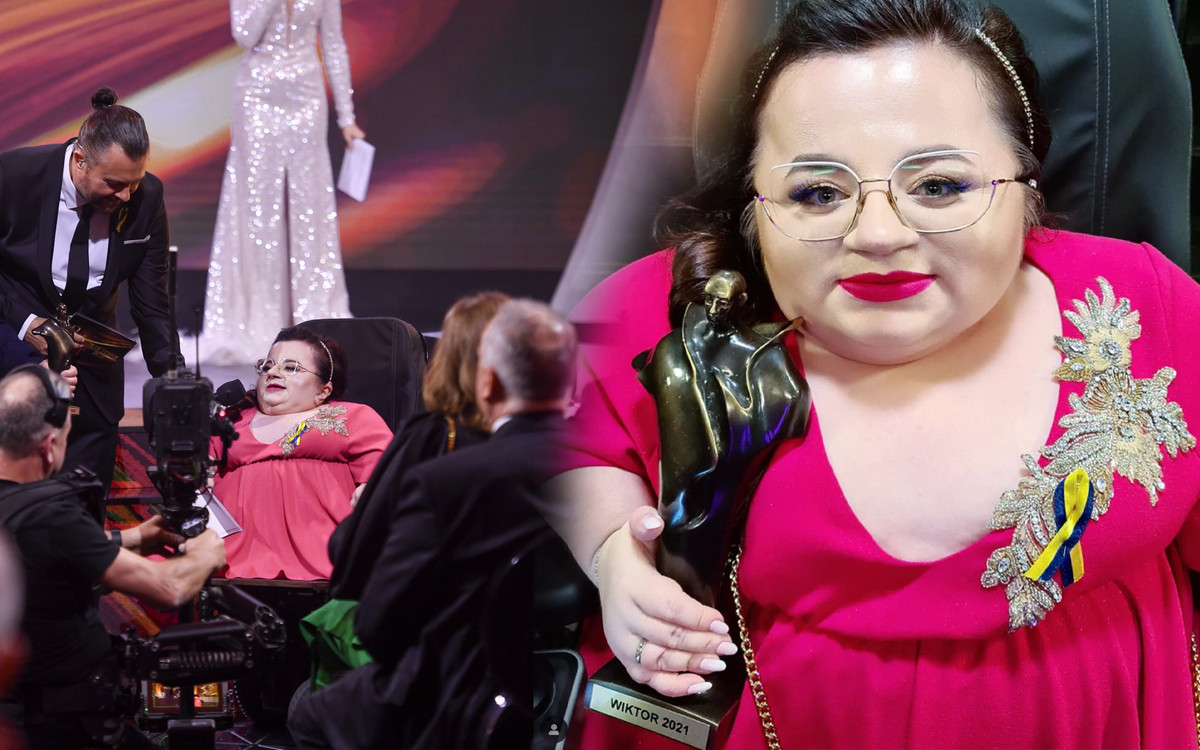 Niepełnosprawna aktywistka odebrała nagrodę za Dorocińskiego. Przy okazji wbiła SZPILĘ organizatorom