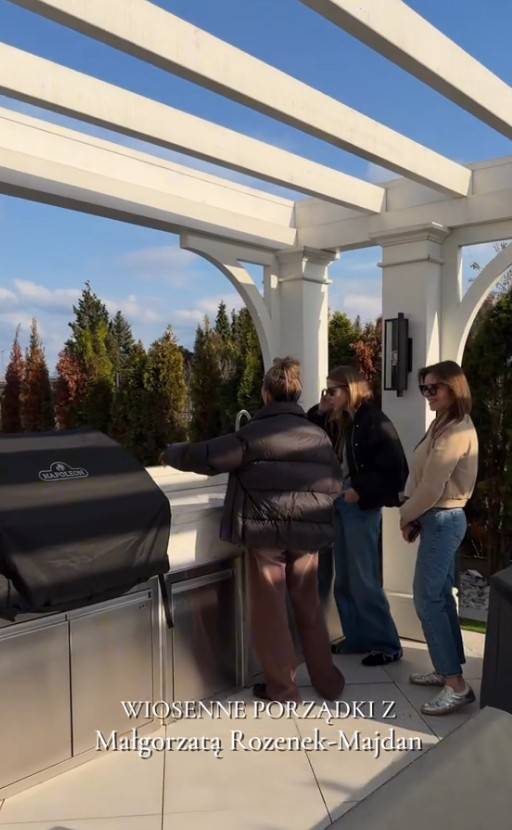 Małgorzata Rozenek przygotowuje willę na wiosnę, fot. TikTok.com