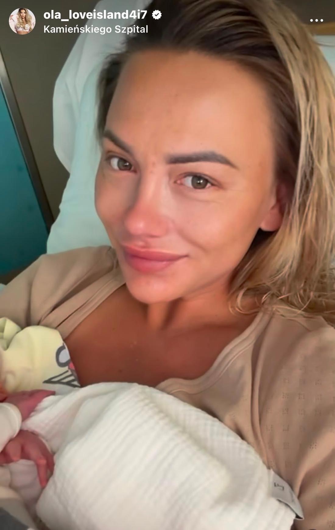 Ola Tomala urodziła/fot. Instagram/ola_loveisland4i7