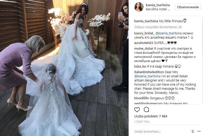 Ksenia Tsaritsina, która dostała najdroższy pierścionek zaręczynowy świata, wyszła za mąż