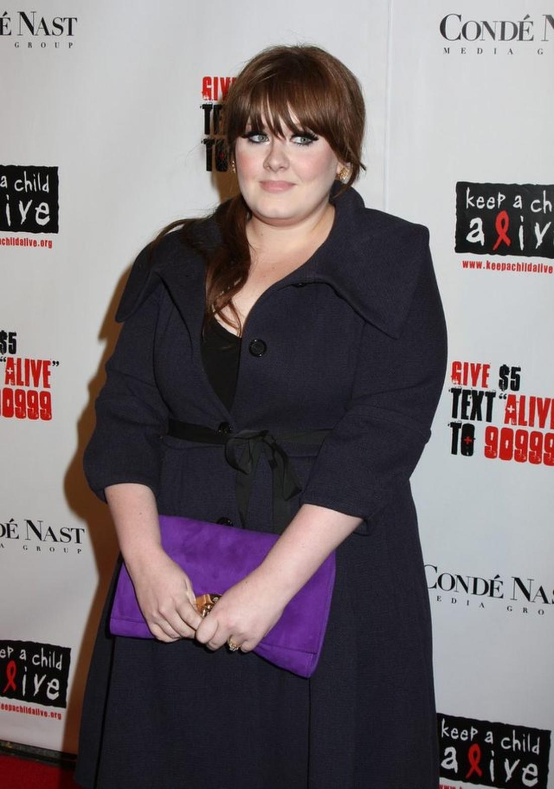 Adele przed odchudzaniem. 